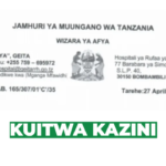 Kuitwa kazini Geita Regional Referral Hospital 2026