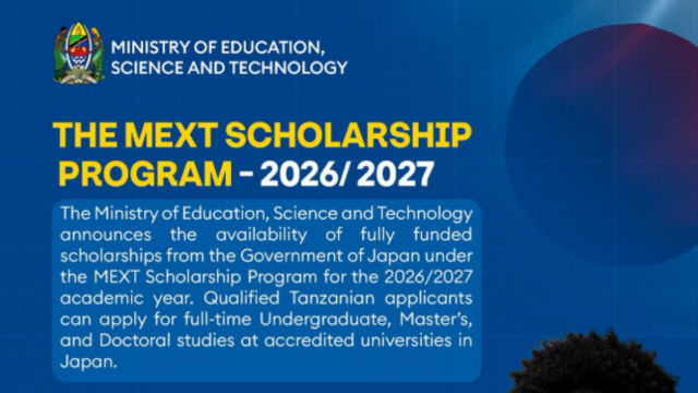 MEXT Scholarship Program 2026/2027