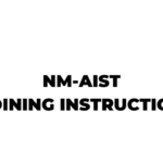 NM-AIST Joining Instruction 2026-27 PDF