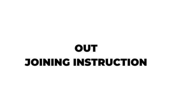 OUT Joining Instructions 2026 PDF