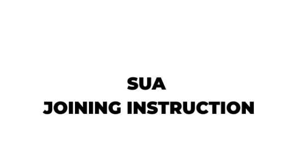 SUA Joining Instructions 2026 PDF