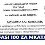 Tunduma City Council 100 Contract Revenue Collector Jobs