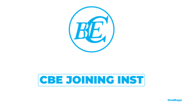 CBE Joining Instructions 2026-27 PDF
