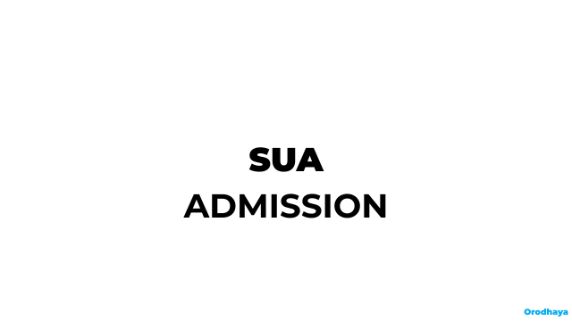 SUA Admission Requirements 2026/2027