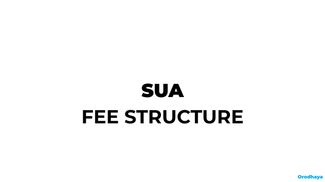 SUA Fee Structure 2026-2027