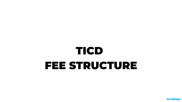 TICD Fee Structure 2026-2027