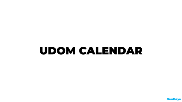 UDOM Academic Calendar 2026/2027