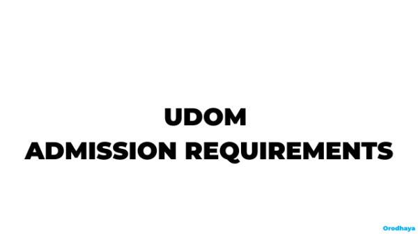 UDOM Admission Requirements 2026/2027