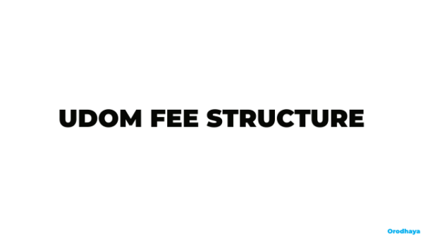 UDOM Fee Structure 2026/2027
