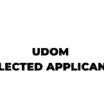 UDOM Selected Applicants 2026-2027 PDF